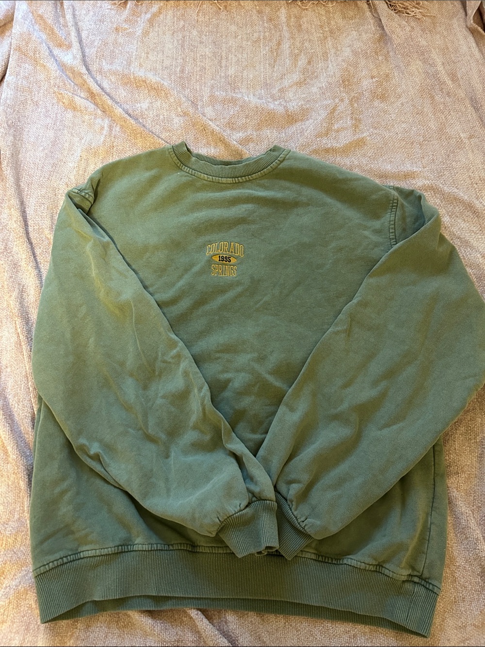 Green Colorado Springs Crewneck Sweatshirt